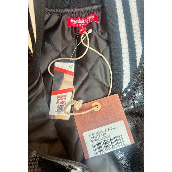 Mitchell & Ness LSU Tigers Sequin Varsity Jacket Small NWT - Picture 6 of 8